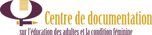 Logo du Centre de documentation sur l'&Eacute;ducation des adultes et la condition f&eacute;minine